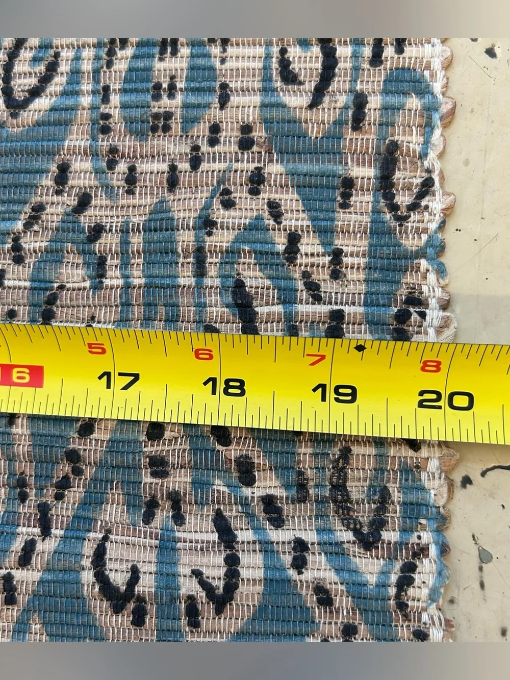 Artisan Ikat-Inspired Woven Natural Grasscloth Wall Art/Runner #0701269